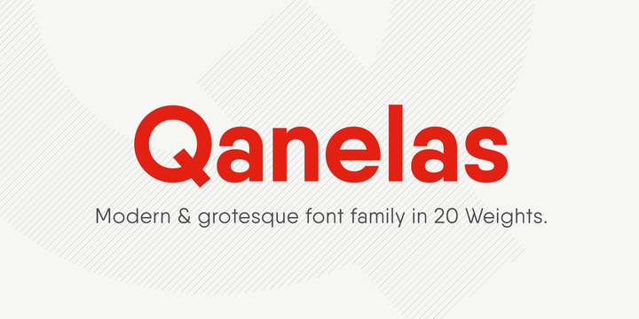 Qanelas Font preview