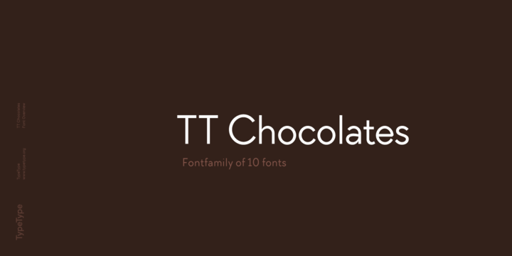 TT Chocolates  Font preview