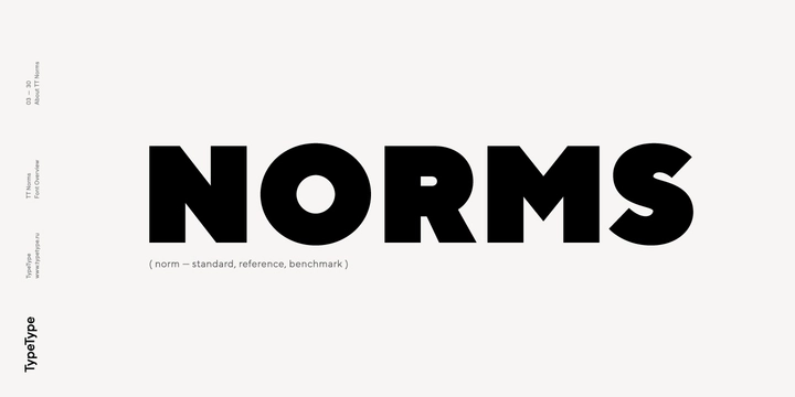 TT Norms Font preview