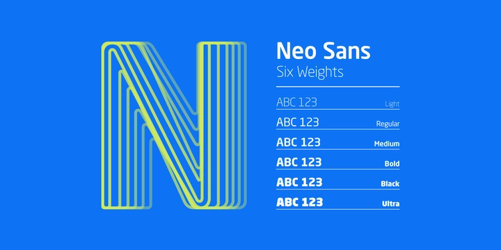 Neo Sans Italic Font preview