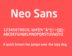 Neo Sans Pro Medium Font preview