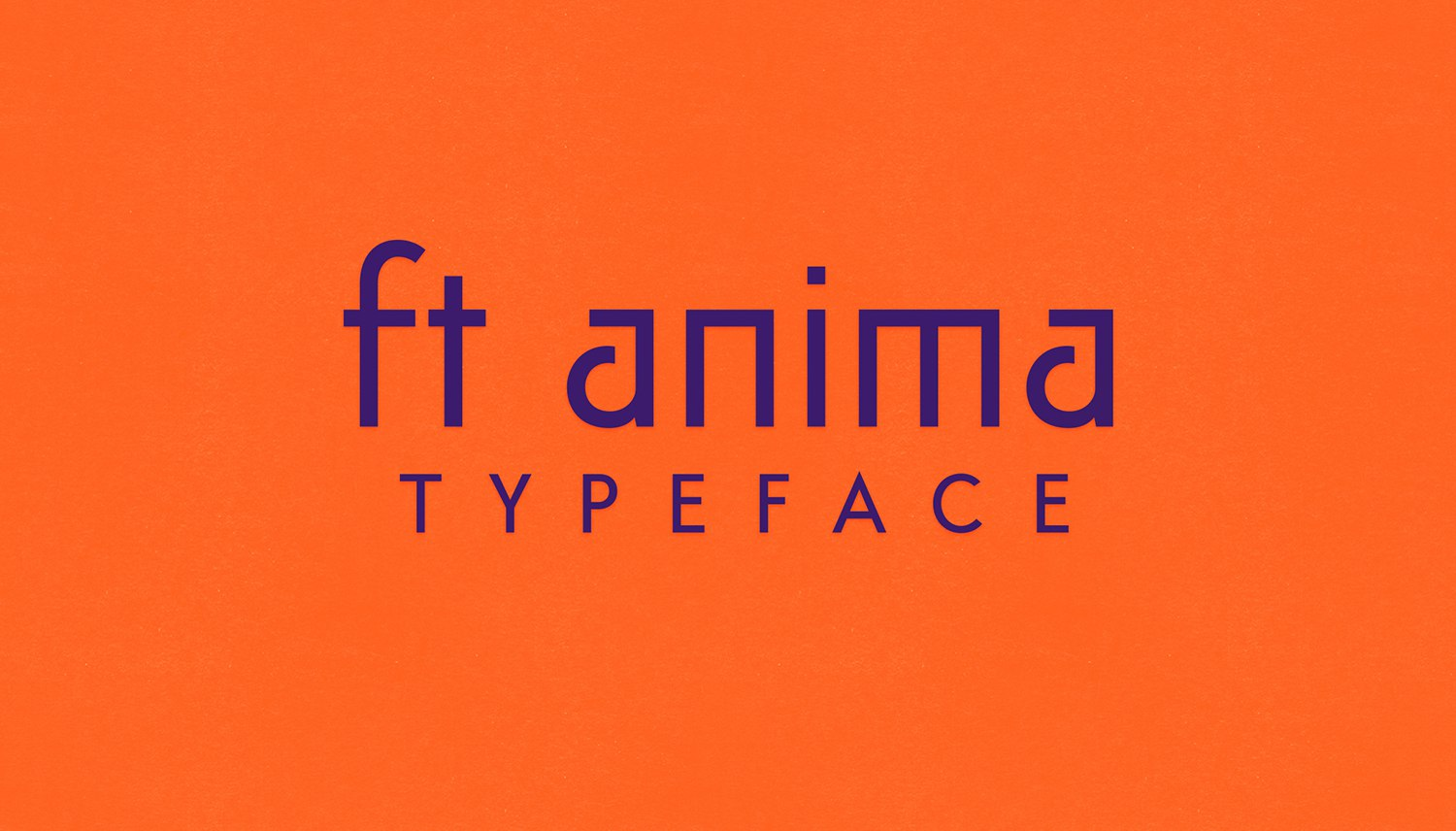 Ft Anima Font preview