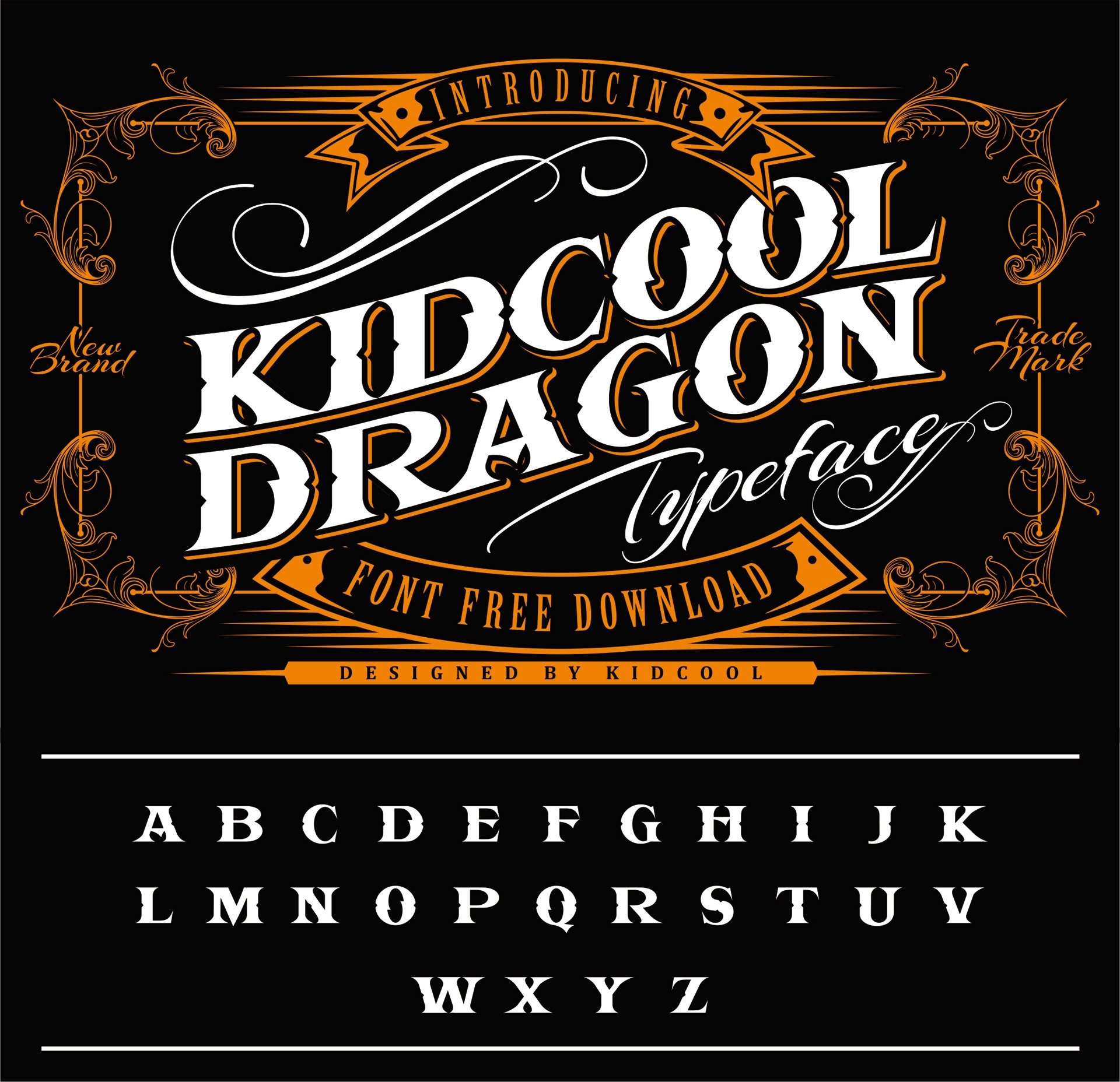 Kidcool Dragon Regular Font preview