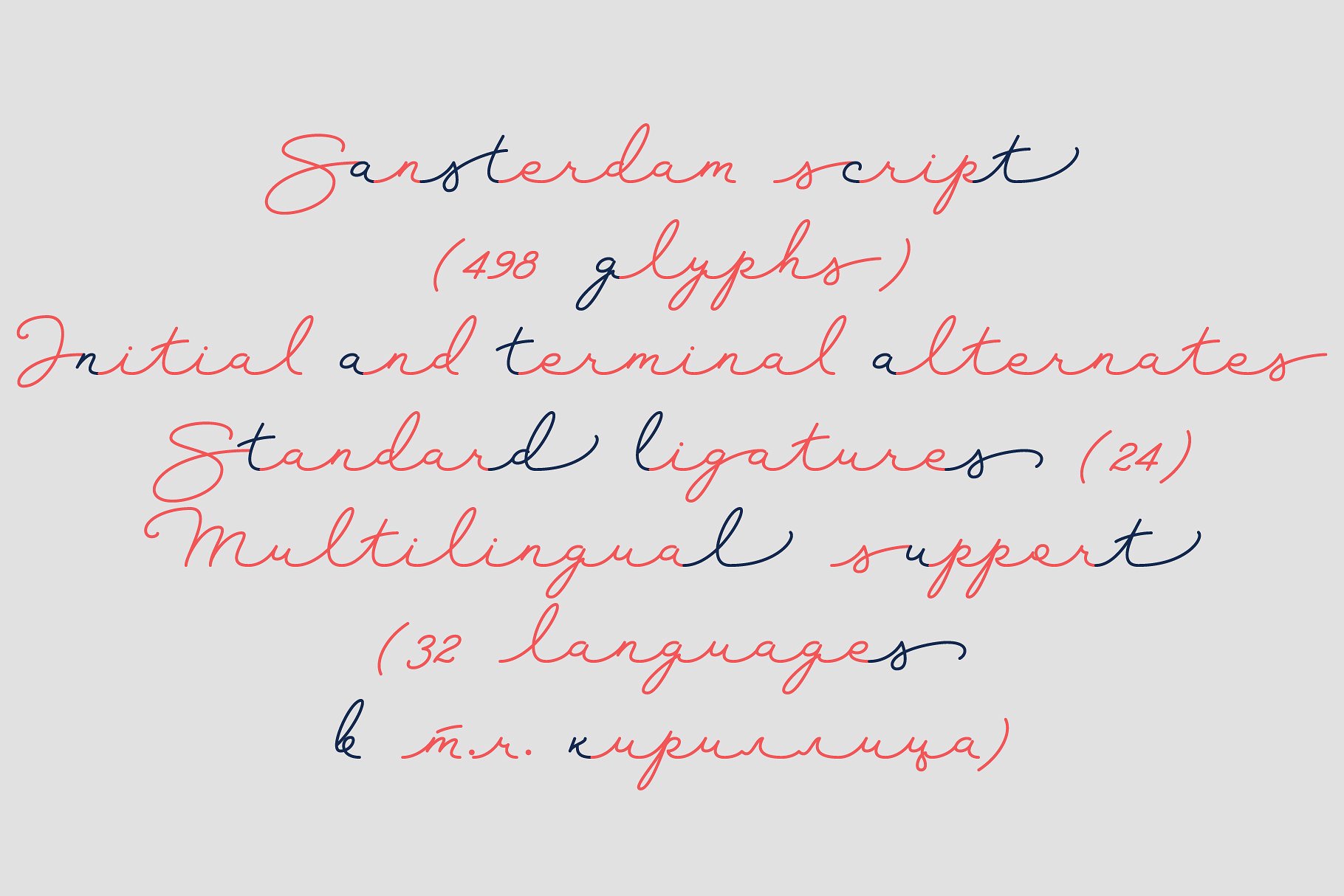 Sansterdam Thin Font preview