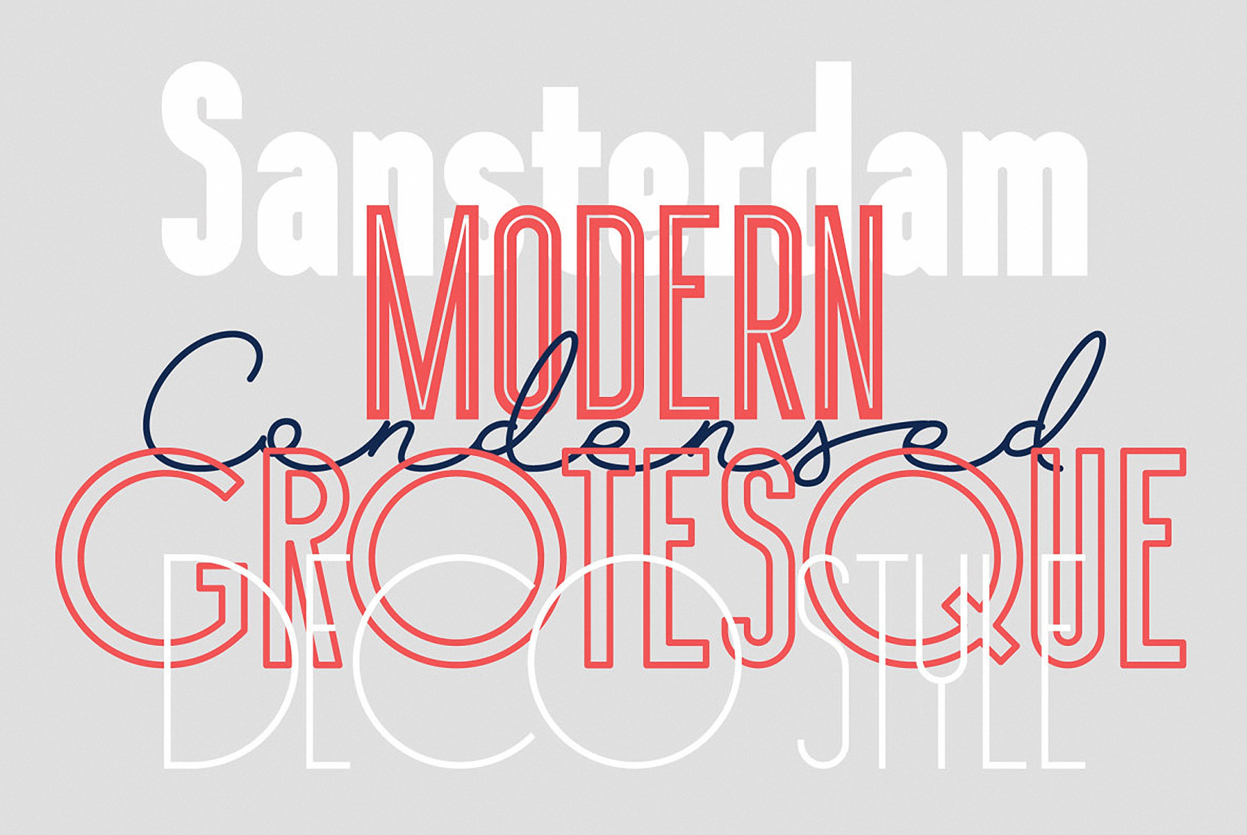 Sansterdam Black Font preview