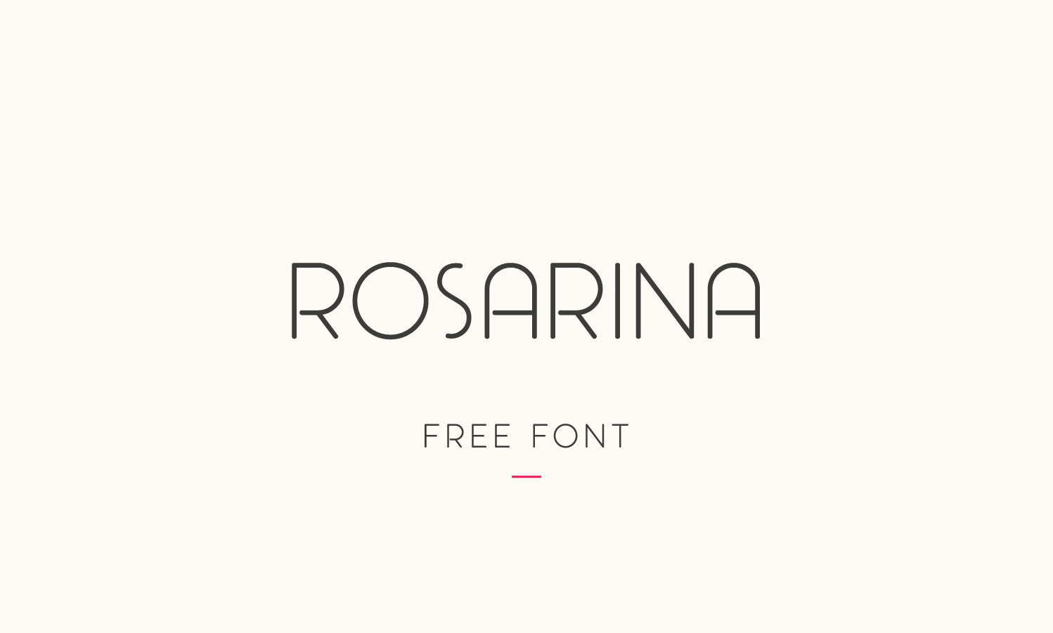 Rosarina Font preview