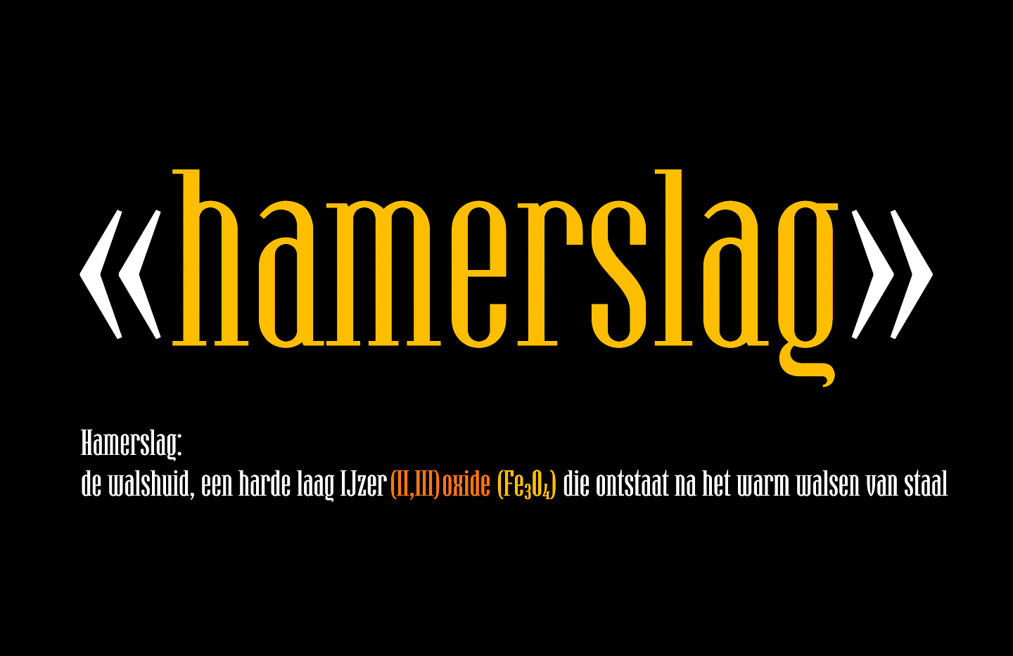 Hamerslag Font preview