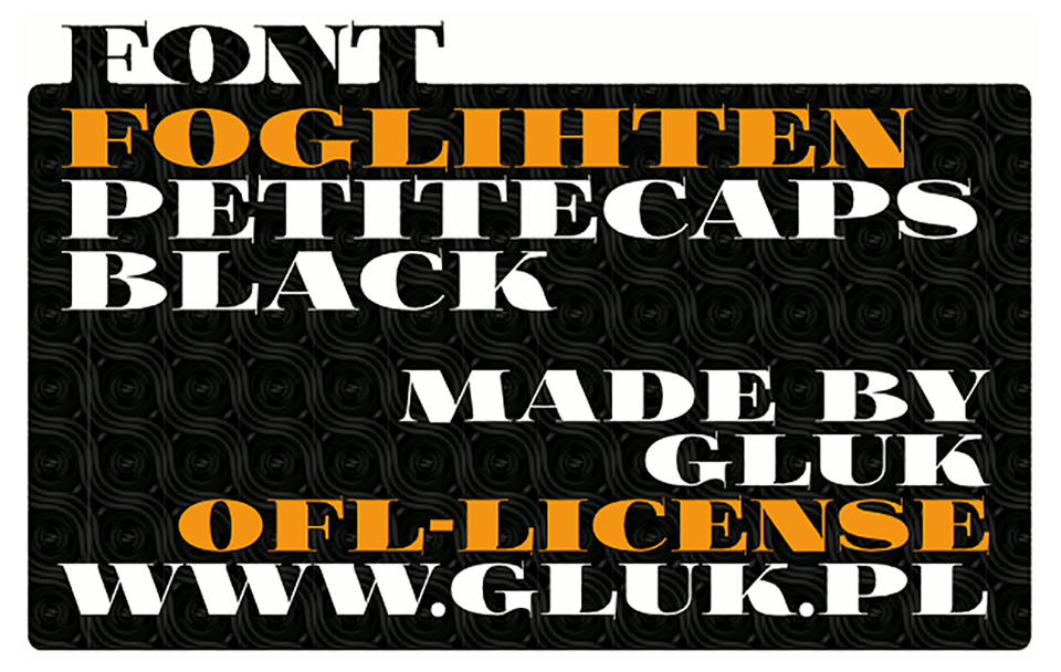 Foglihten Black Pcs Black Font preview