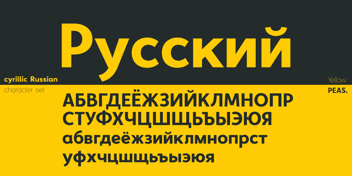 Yellow Peas Ultra Light Font preview