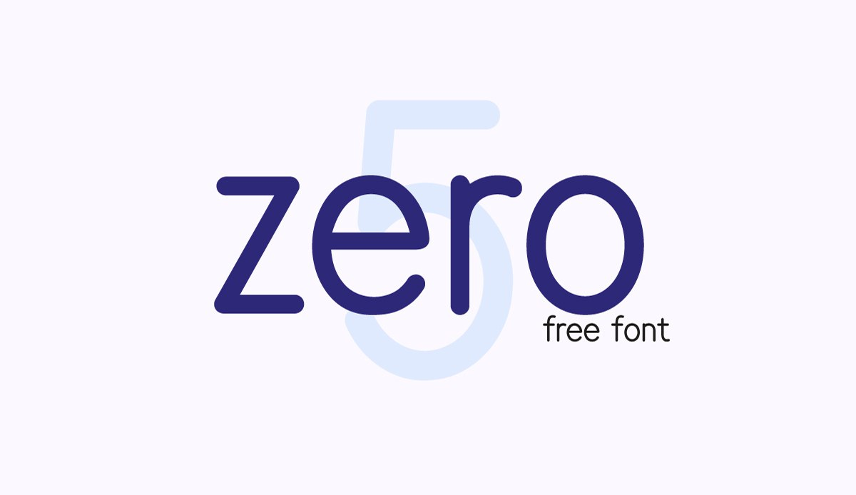 Zero 5 Font preview