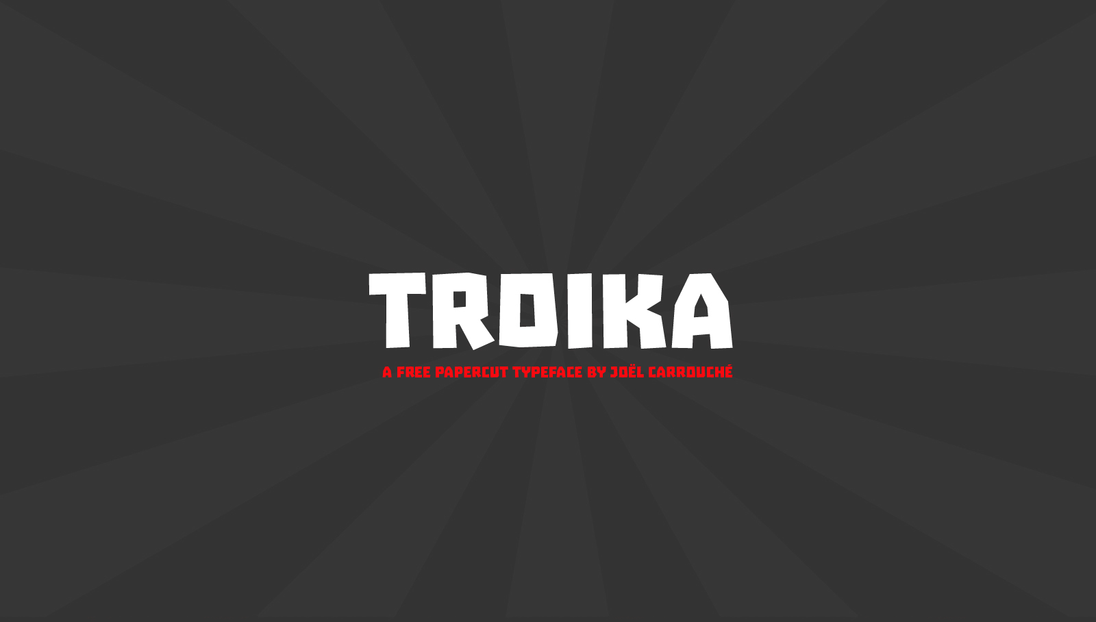 Troika Font preview