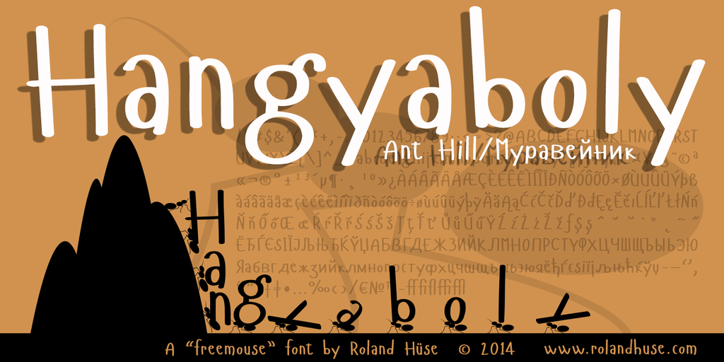 Hangyaboly Font preview
