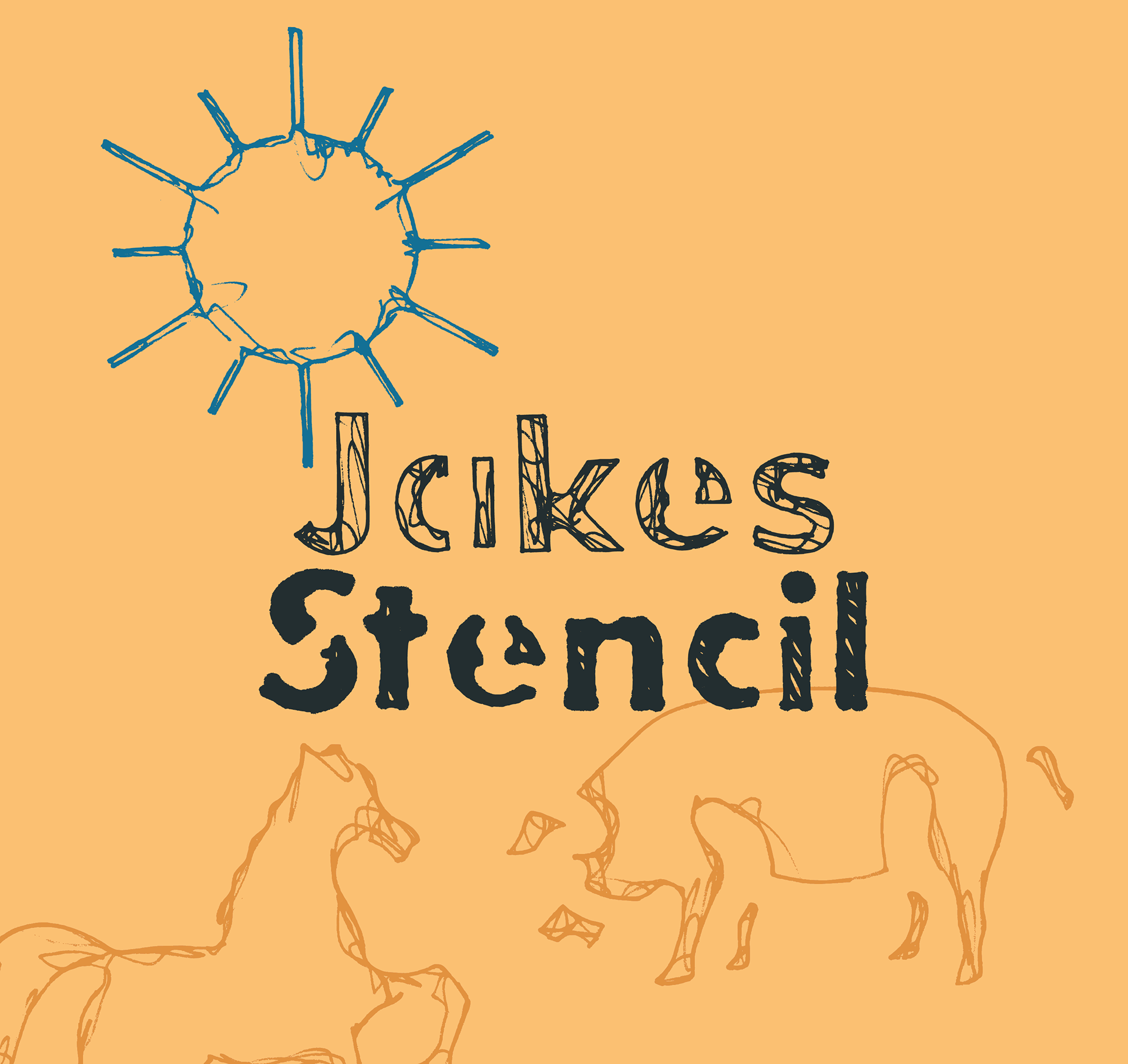 Jakes Stencil Font preview