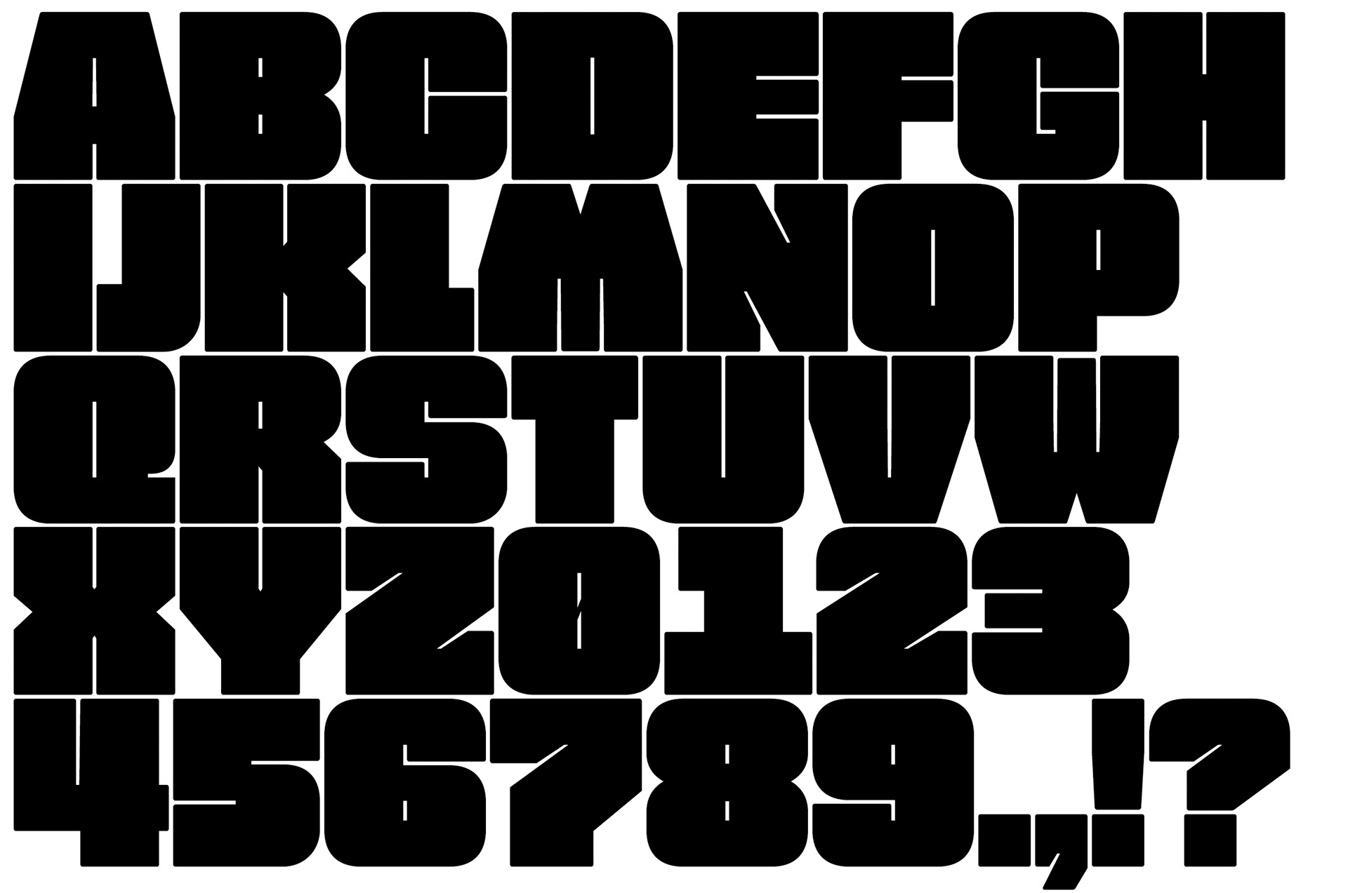 Free Fat Font Italic Font preview