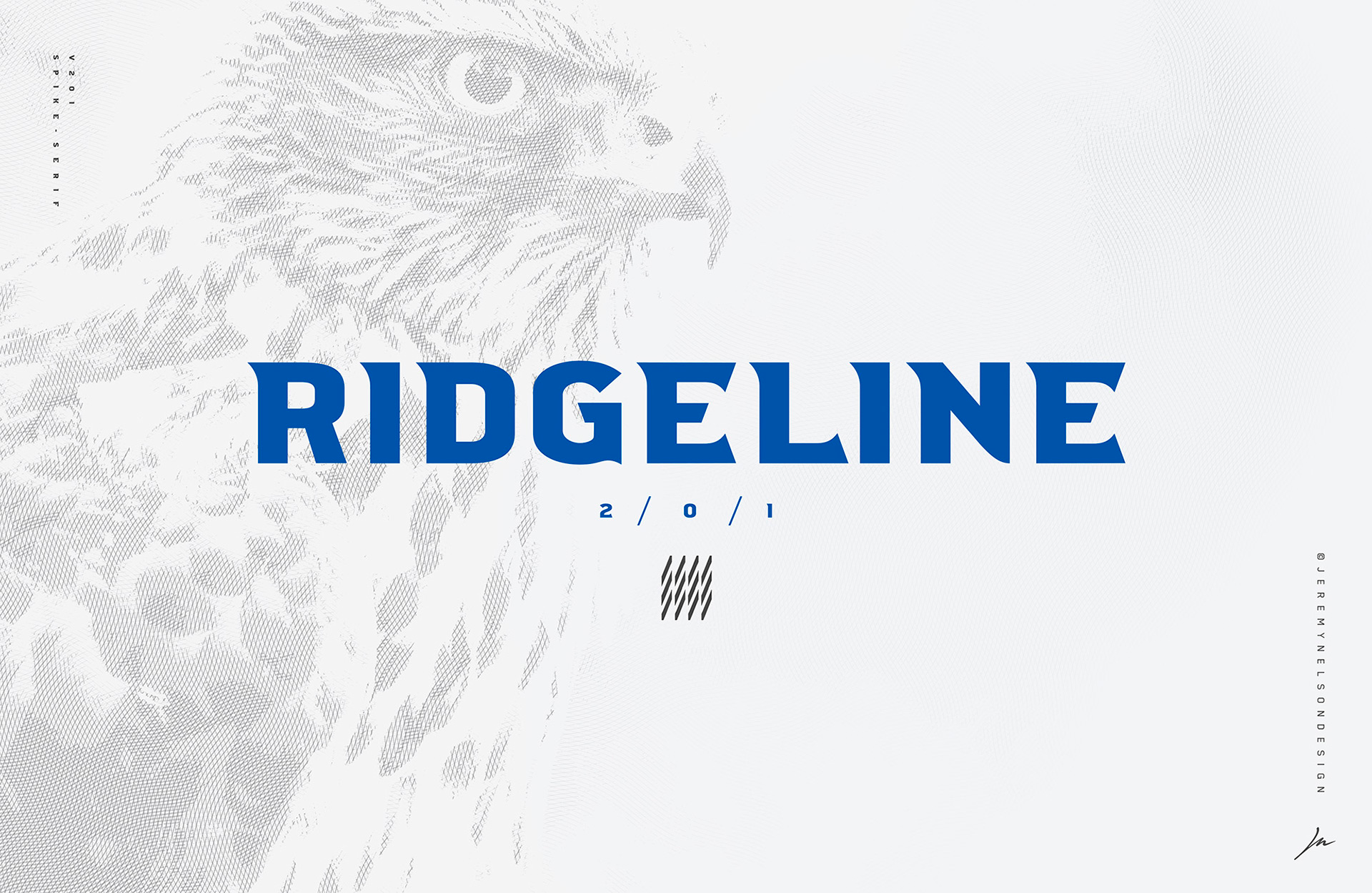 Ridgeline 201 Font preview