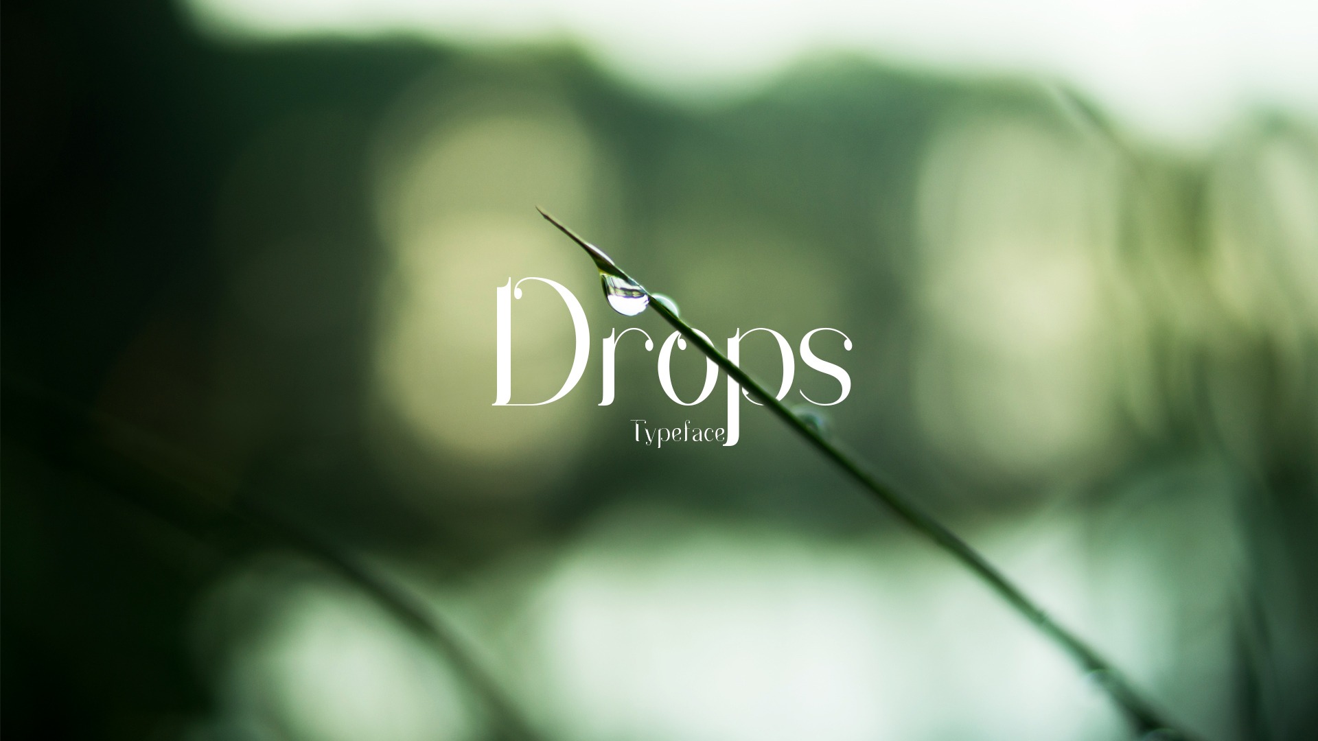 Drops Font preview