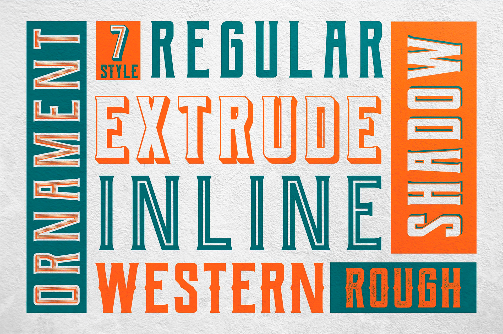 Berg Western Rough Font preview