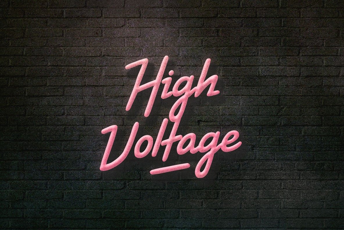 High Voltage Font preview