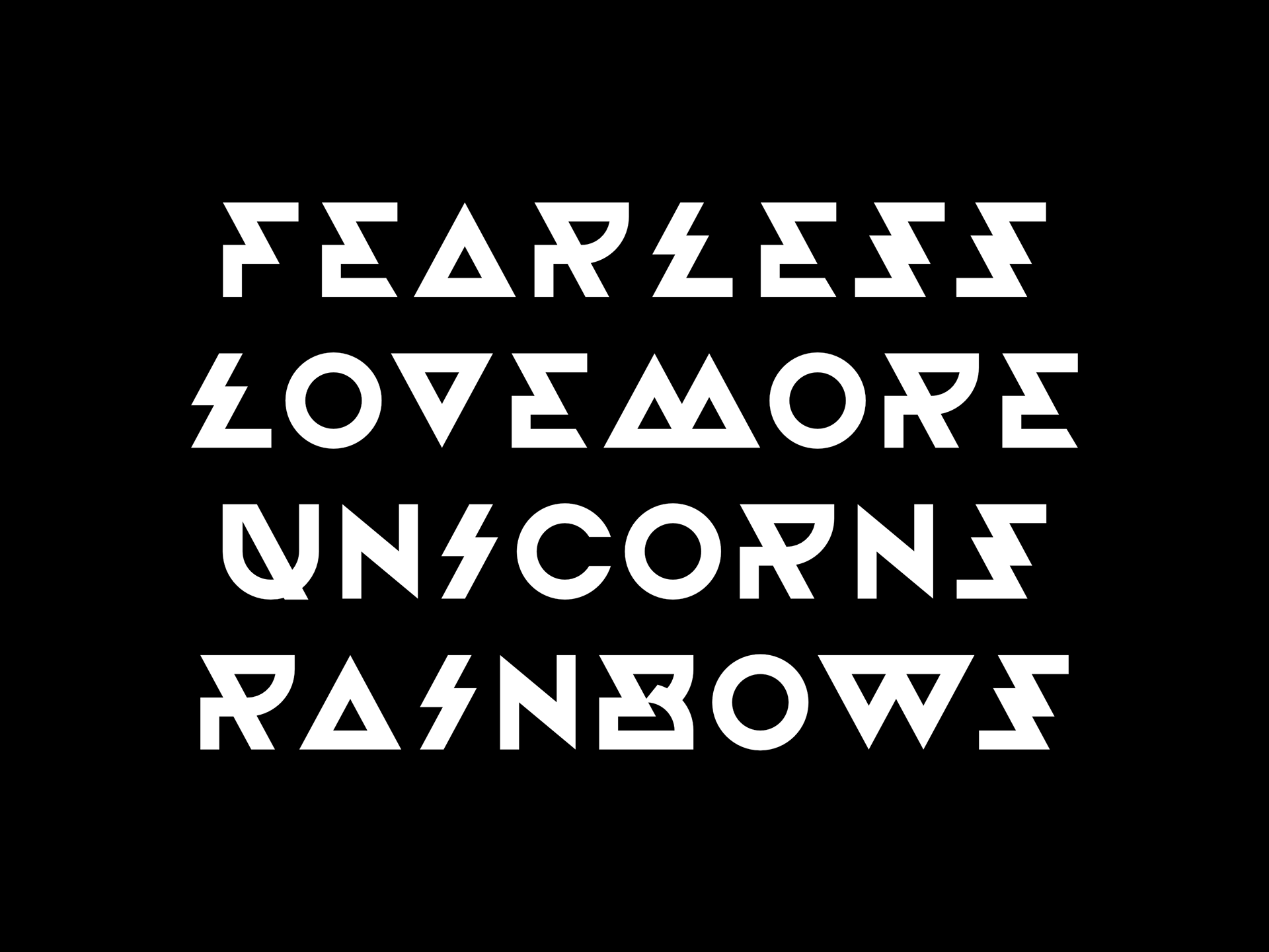 Fearless Regular Font preview