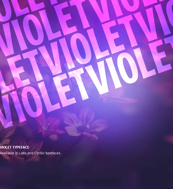 Violet Font preview
