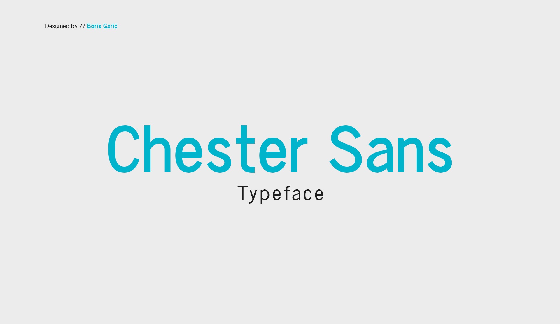 Chester Sans Font preview