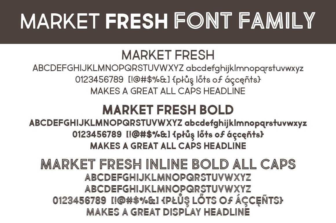 Market Fresh Regular Font preview
