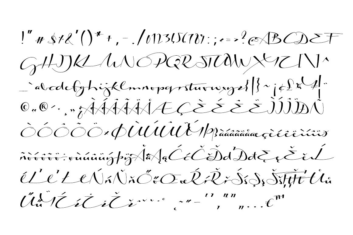 Biloxi Calligraphy Regular Font preview