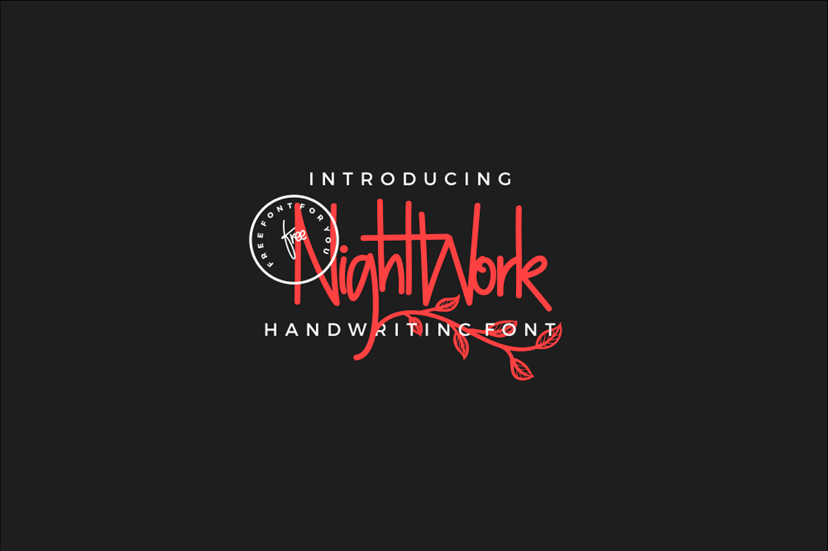 NightWork Font preview