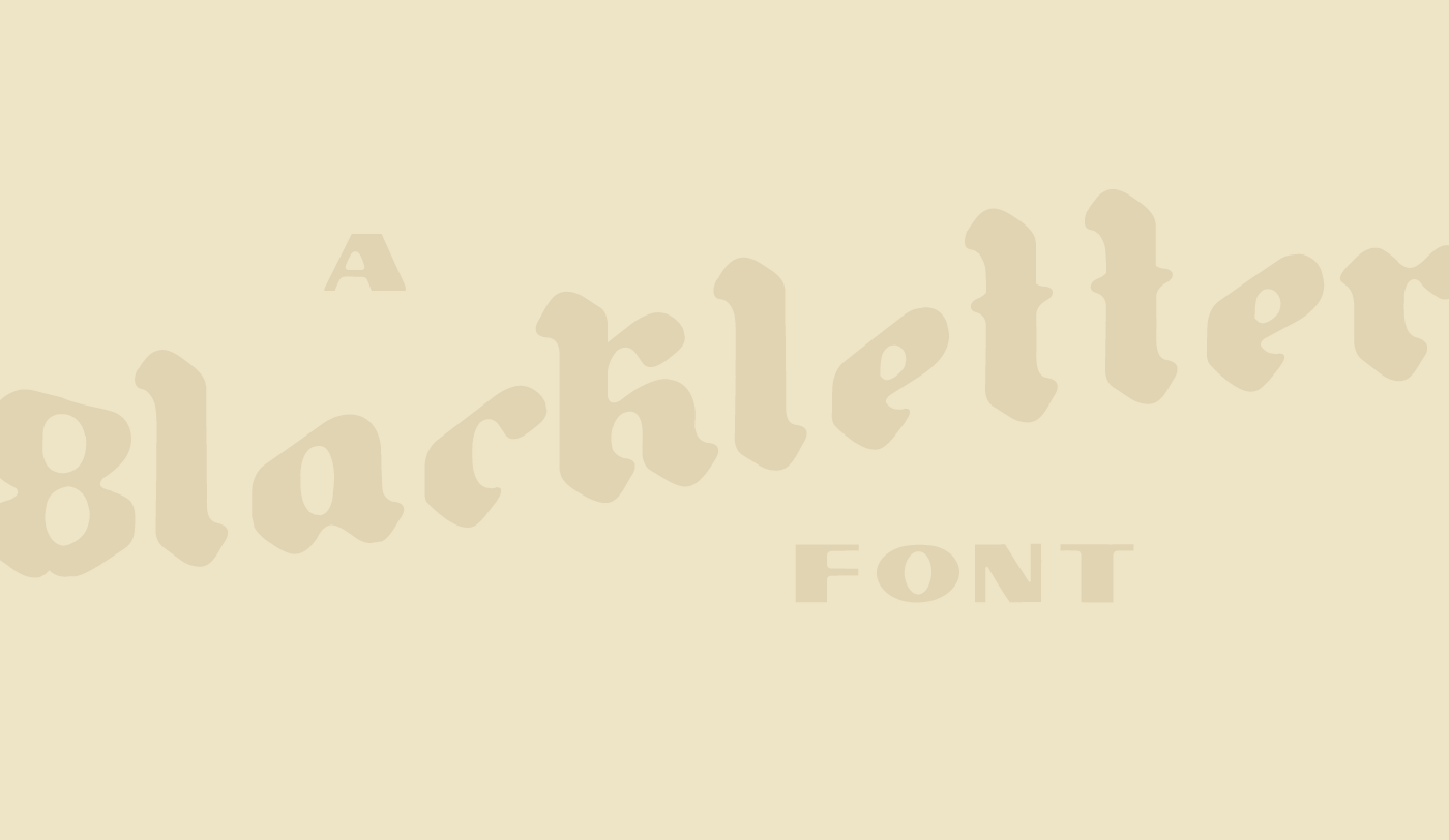 Gutenberg Blackletter & Pilsner Regular Font preview