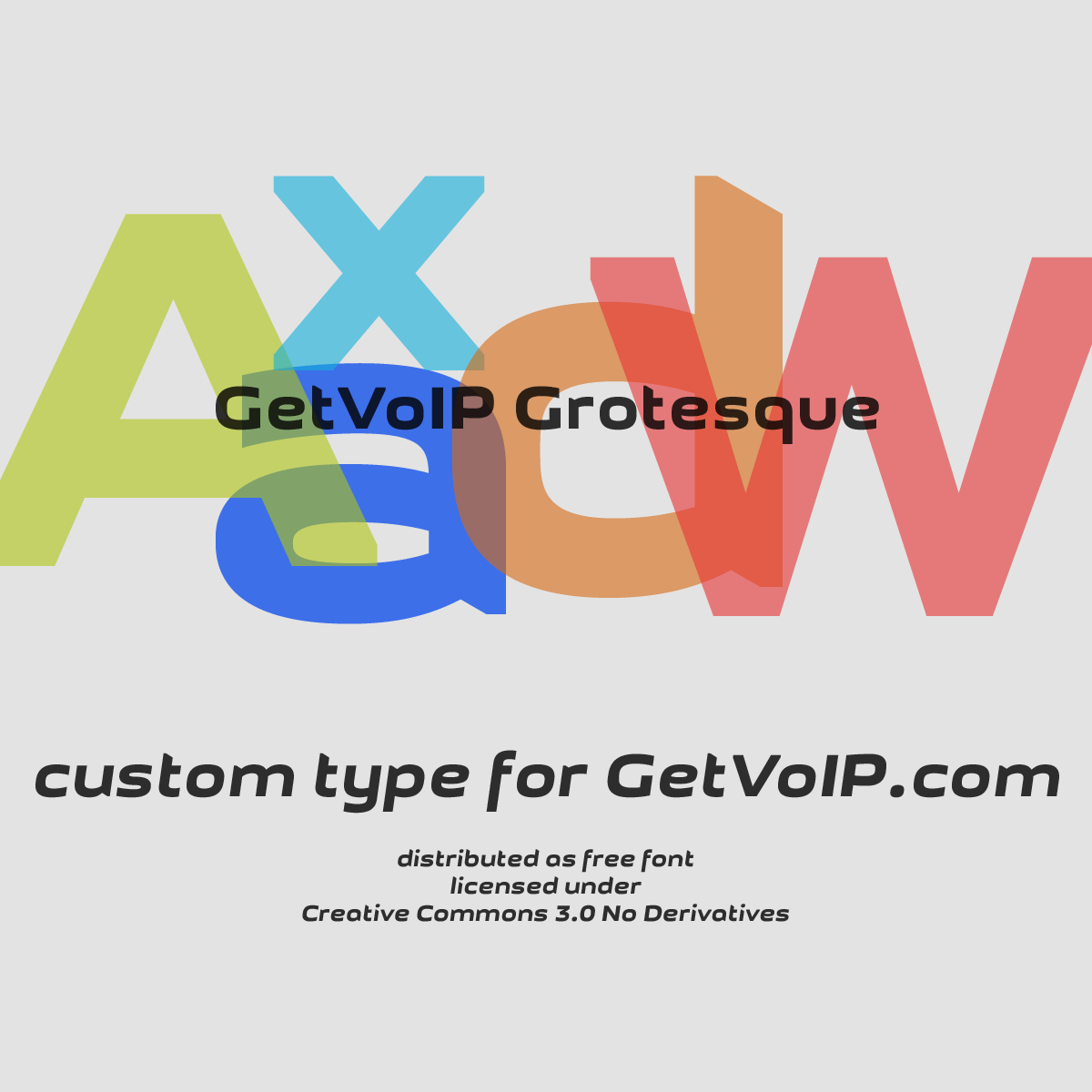 GetVoIP Grotesque Font preview