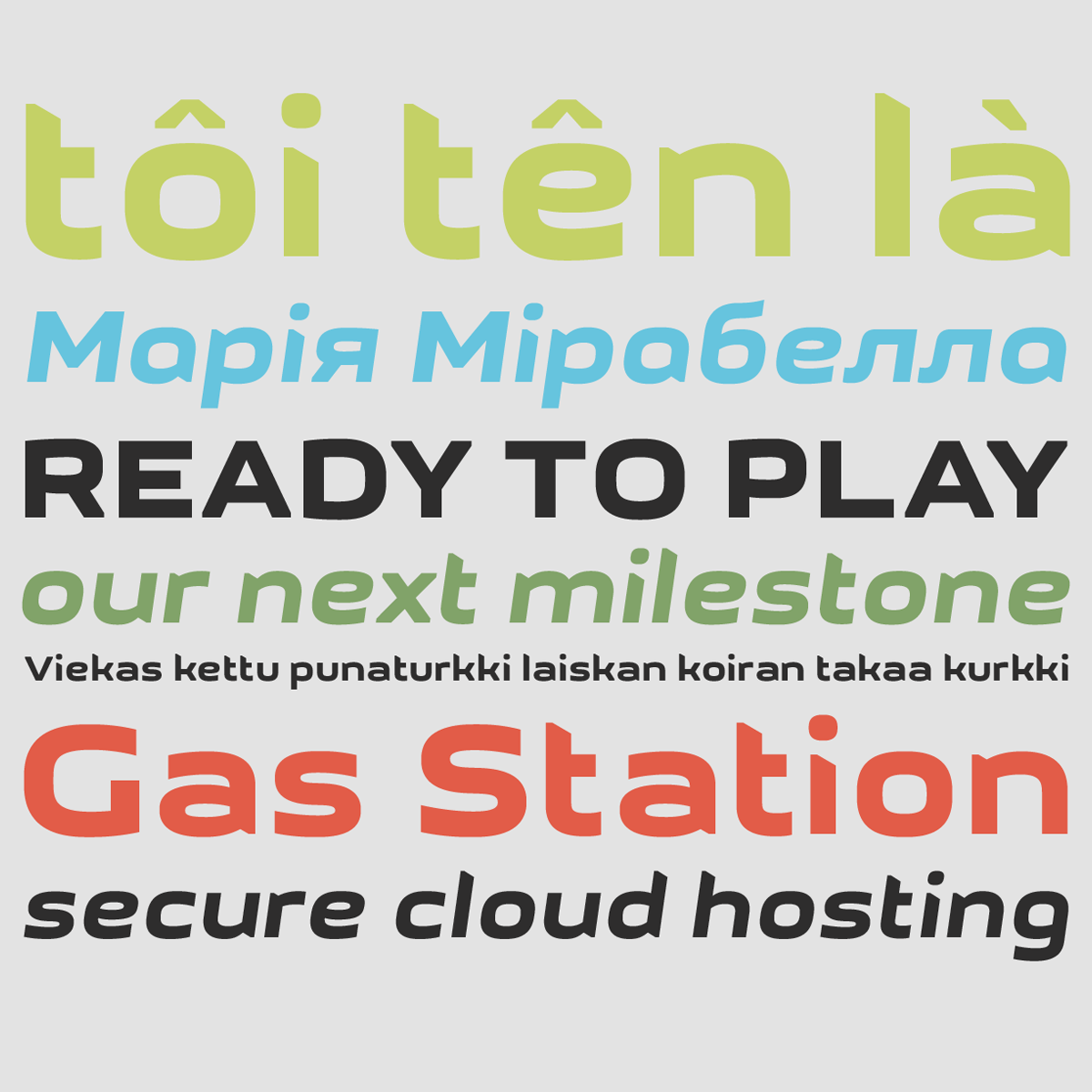 GetVoIP Grotesque Italic Font preview