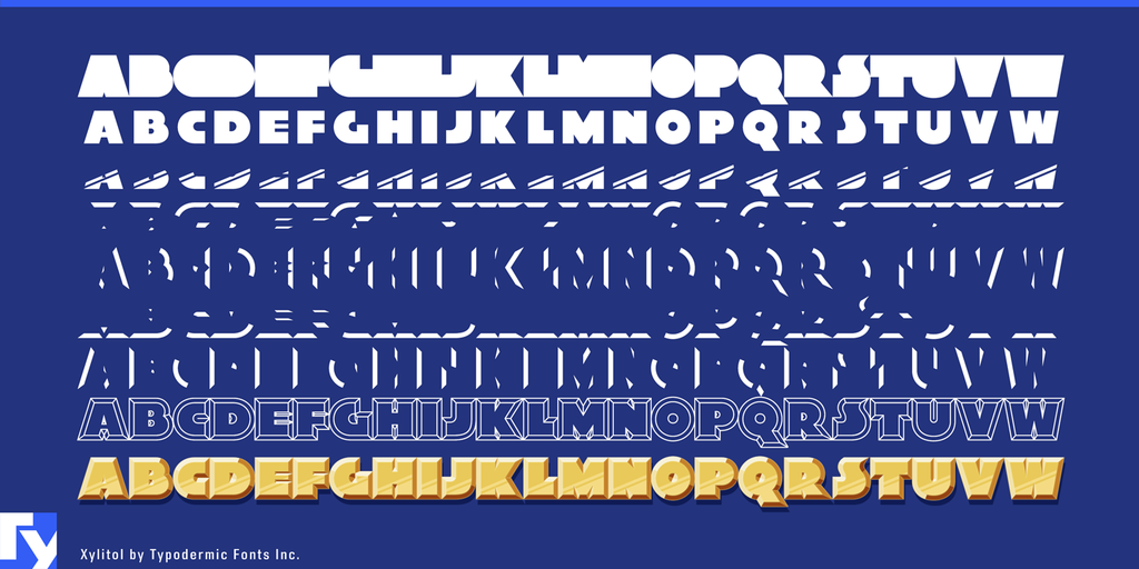 Xylito Stripe Font preview