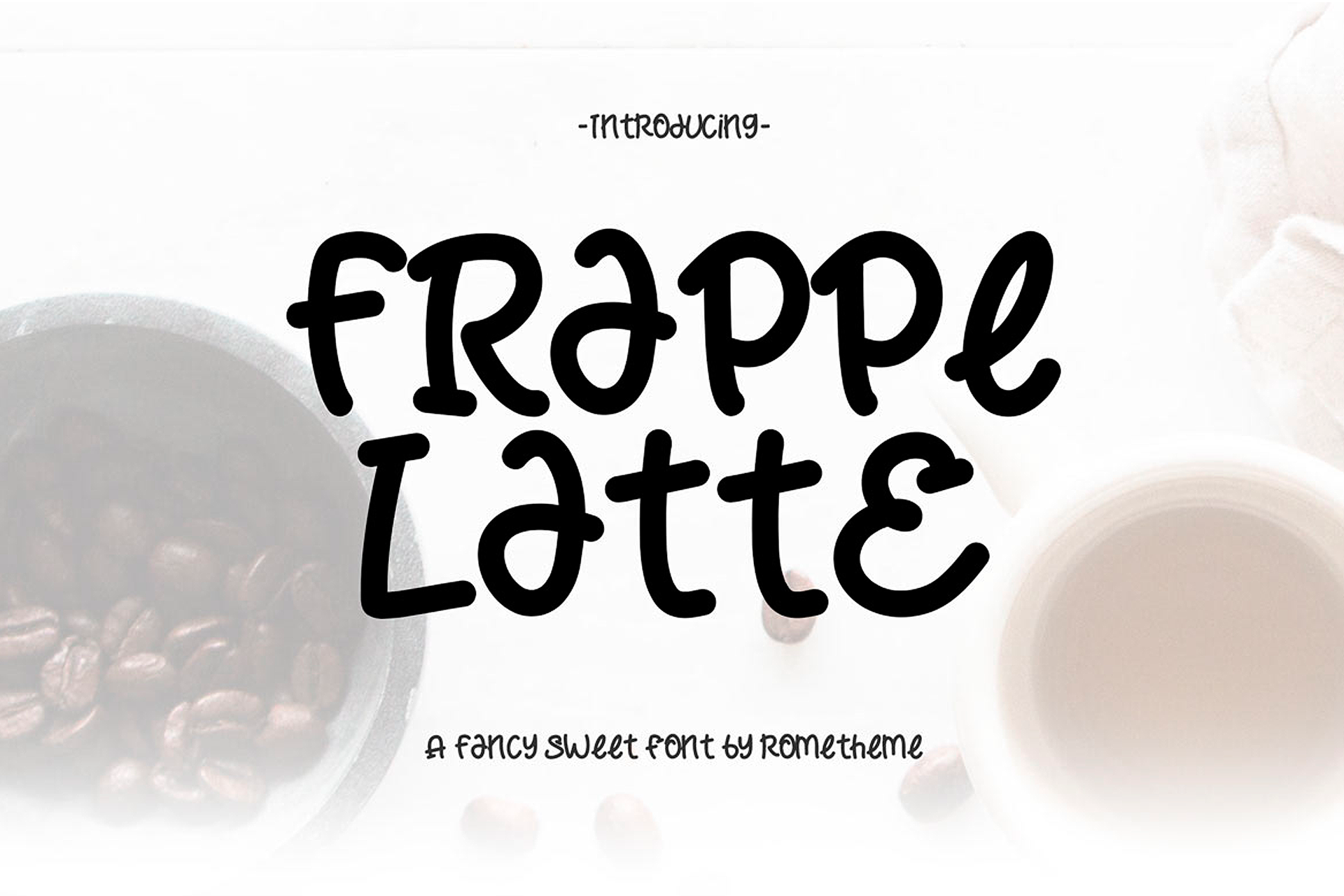 Frappe Latte Font preview