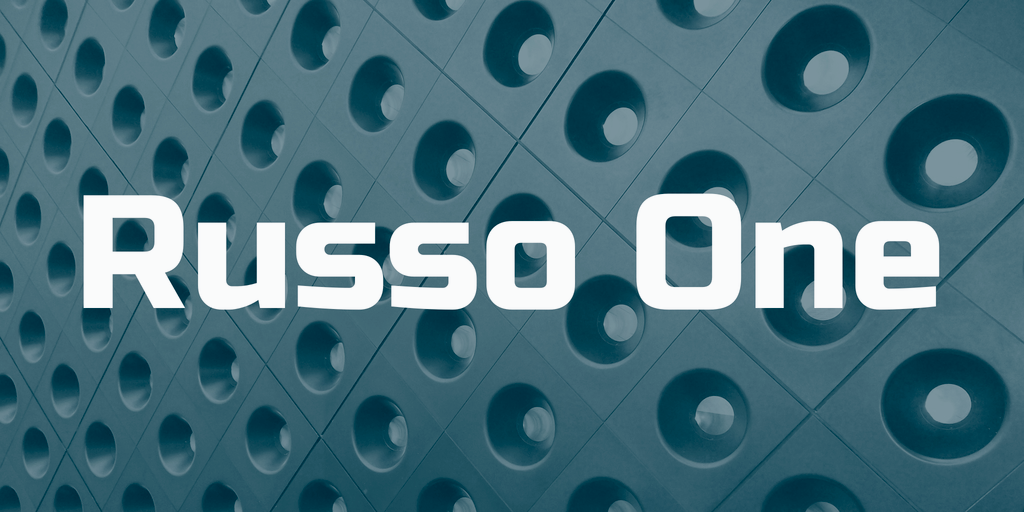 Russo One Font preview