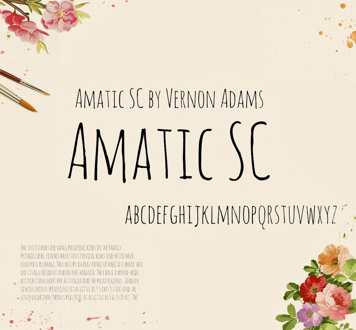 Amatic SC Font preview