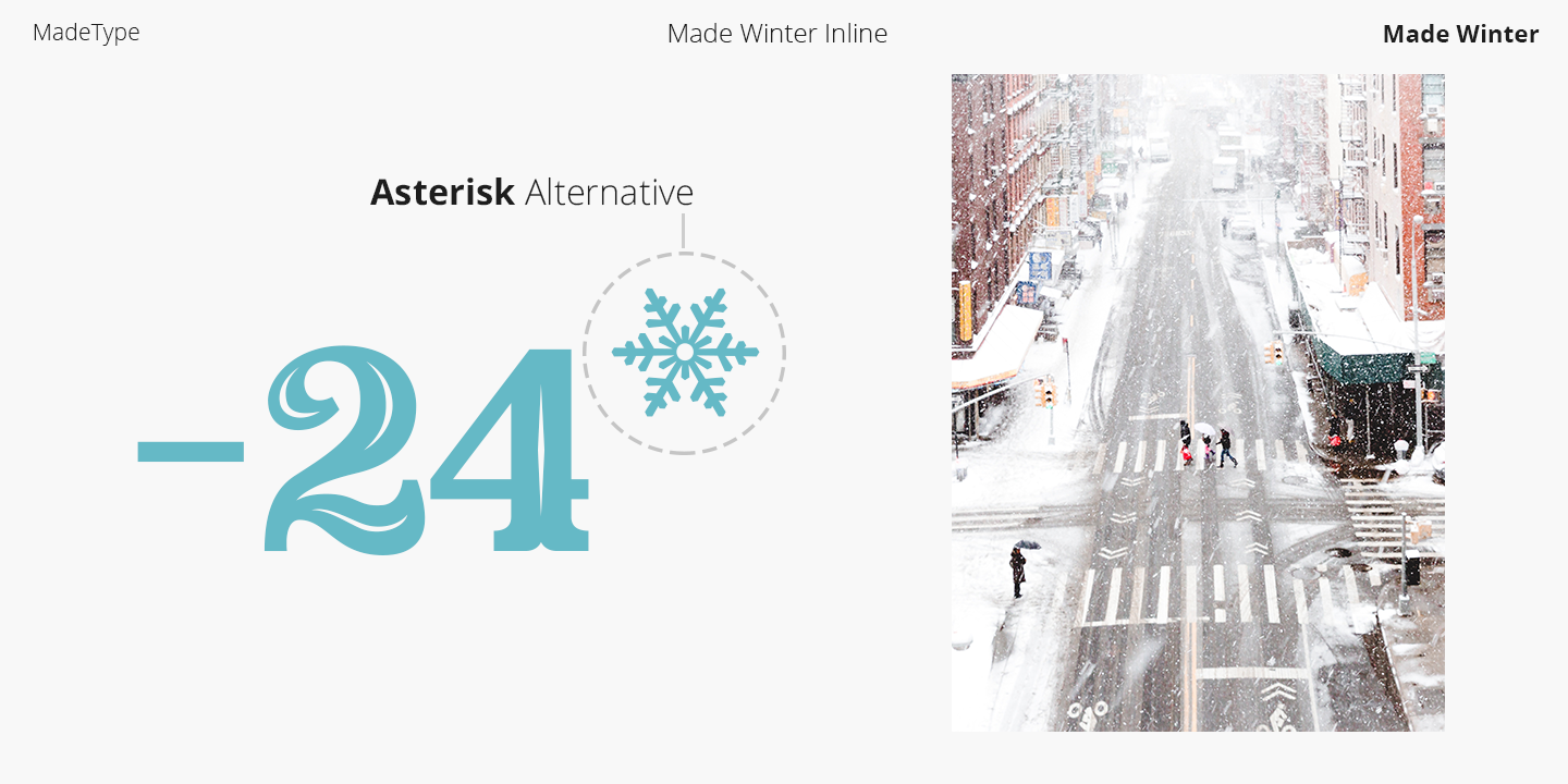 MADE Winter Inline Font preview