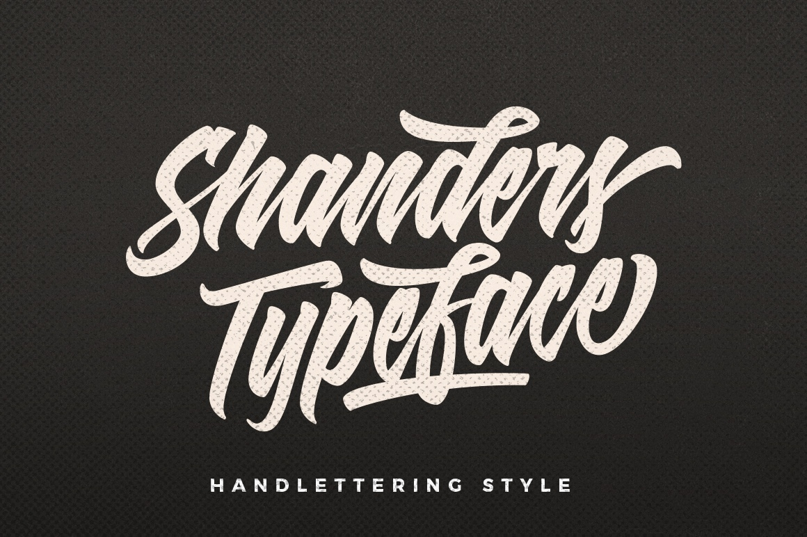 Shanders Font preview