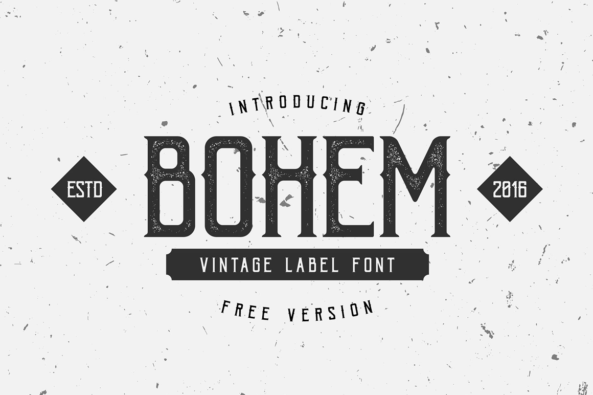 Bohem Press Font preview