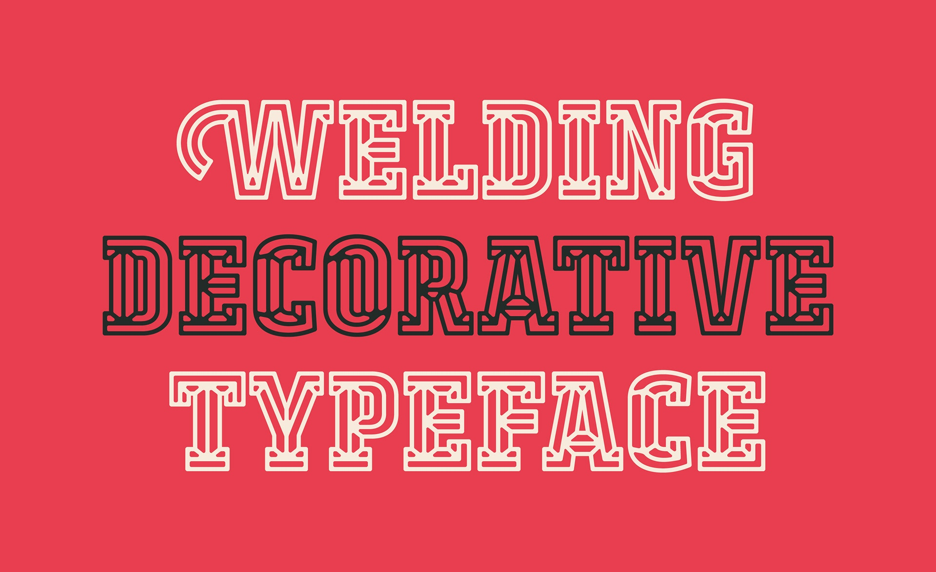 Welding Font preview
