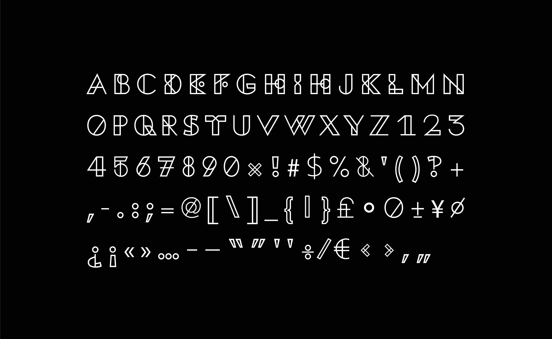 K95 Alphabet Regular Font preview