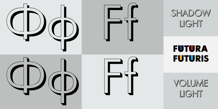 Futura Futuris Shadow Bold Font preview