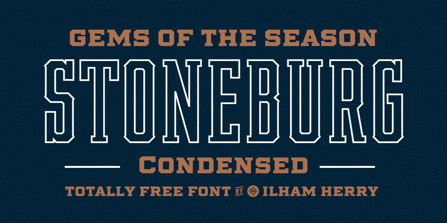 Stoneburg Font preview