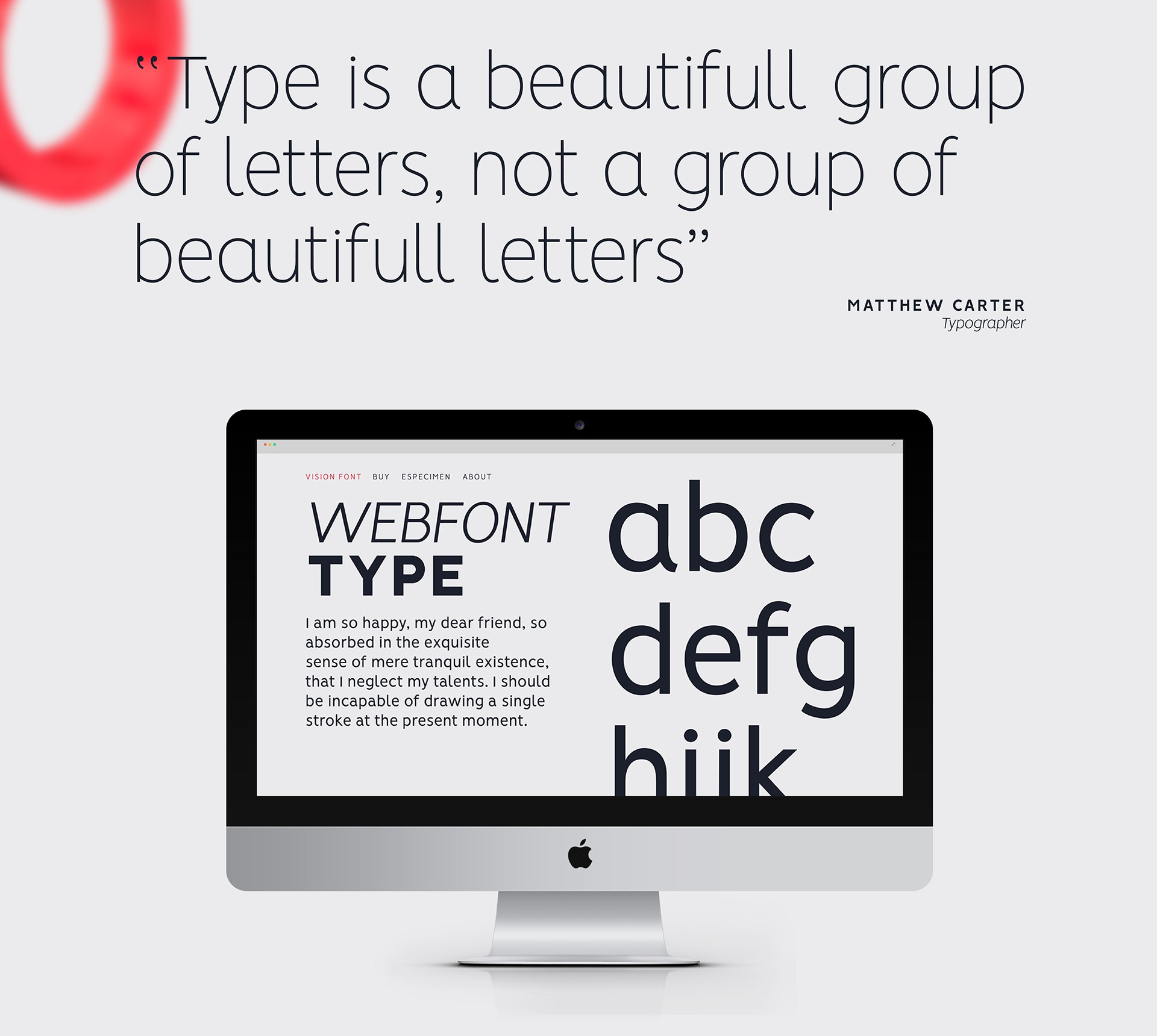 Vision Thin Italic Font preview