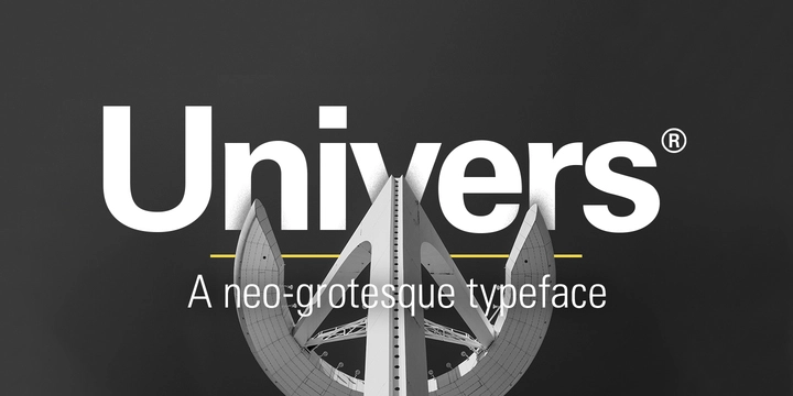 Univers Font preview