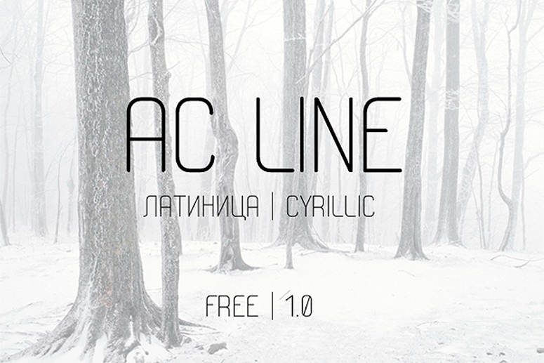 AC Line Font preview