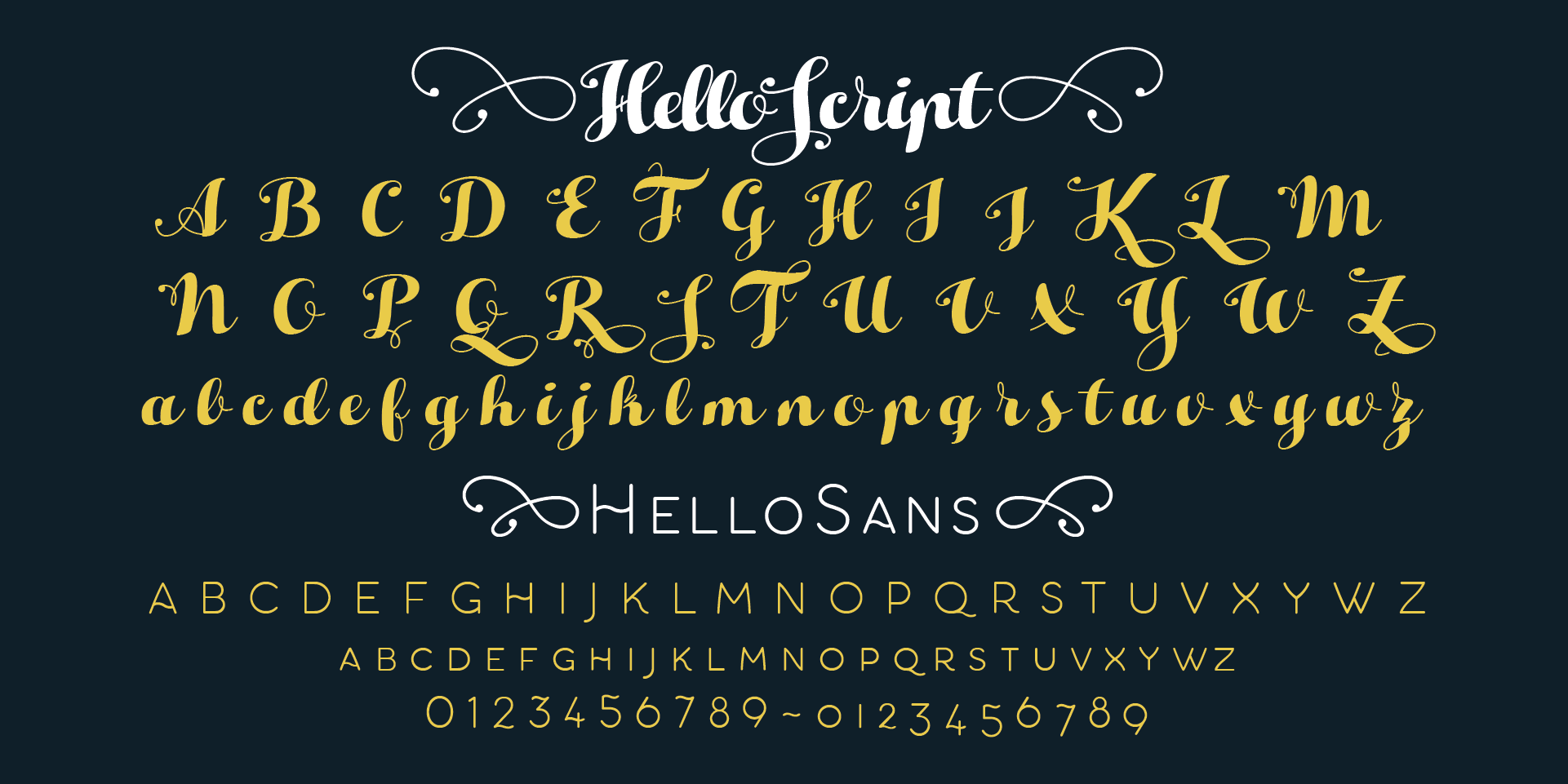 Hello Christmas Fill Trial Font preview