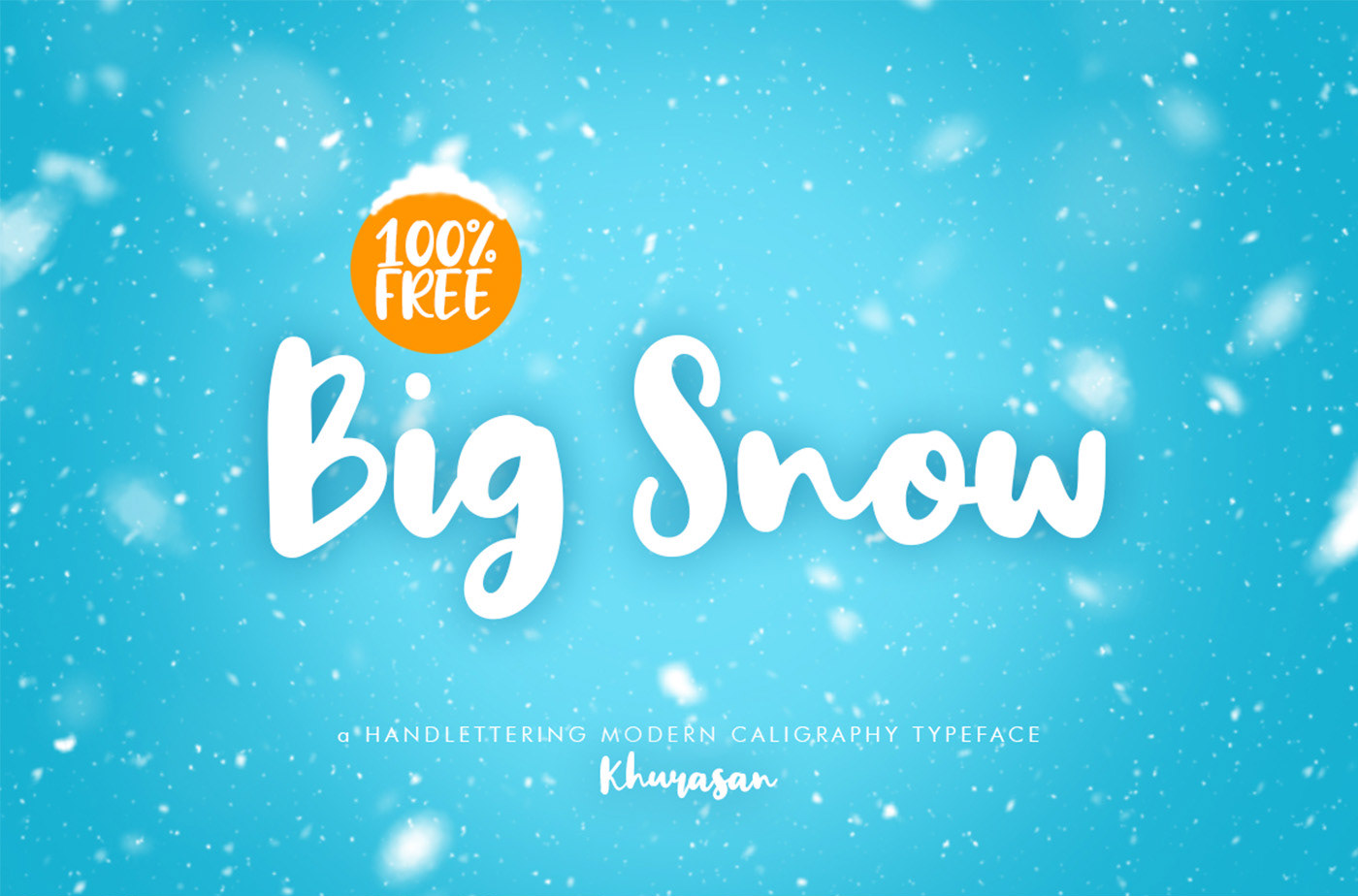 Big Snow Font preview
