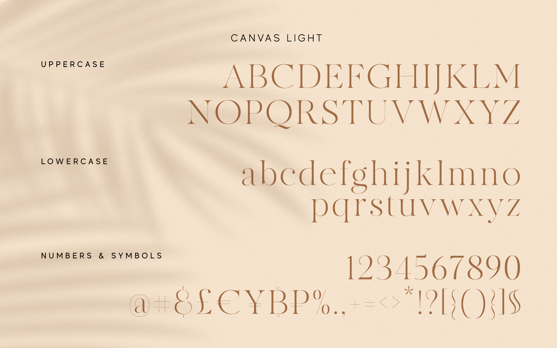 MADE Canvas Light Font preview