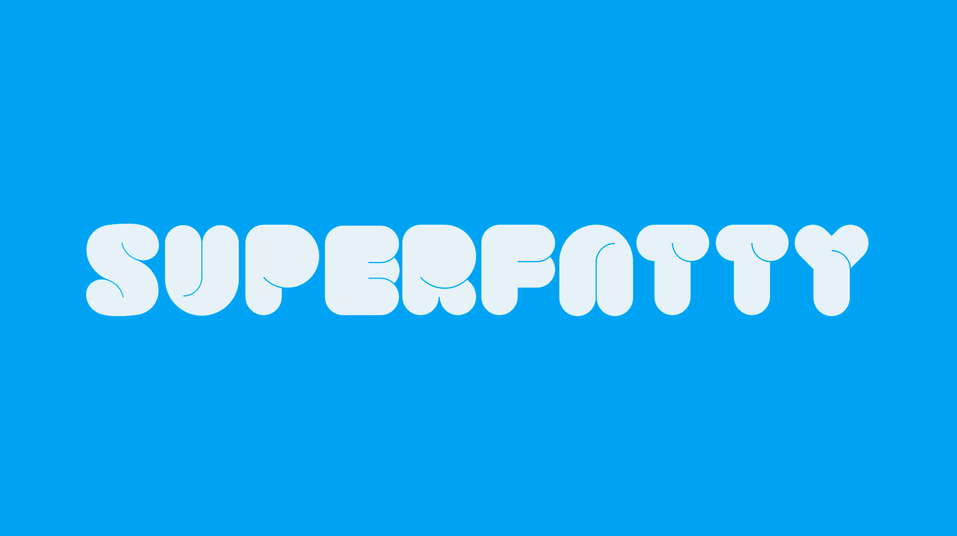 Superfatty Font preview