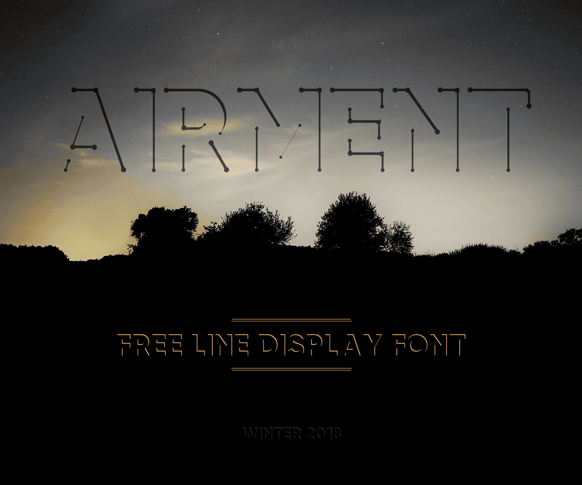 Airment Font preview